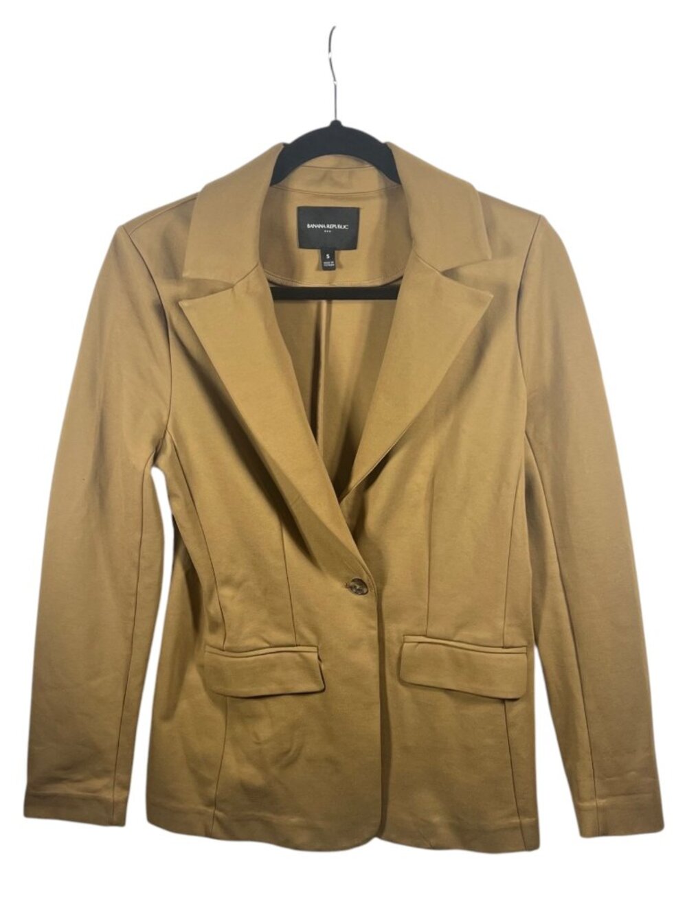 Banana Republic Jacket Womens Blazer Single Button Knit S Minimalist Poetcore